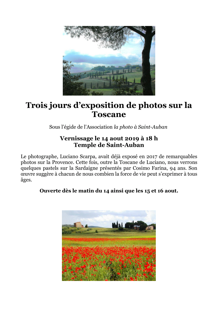 Photos Toscane Luciano 2019 1